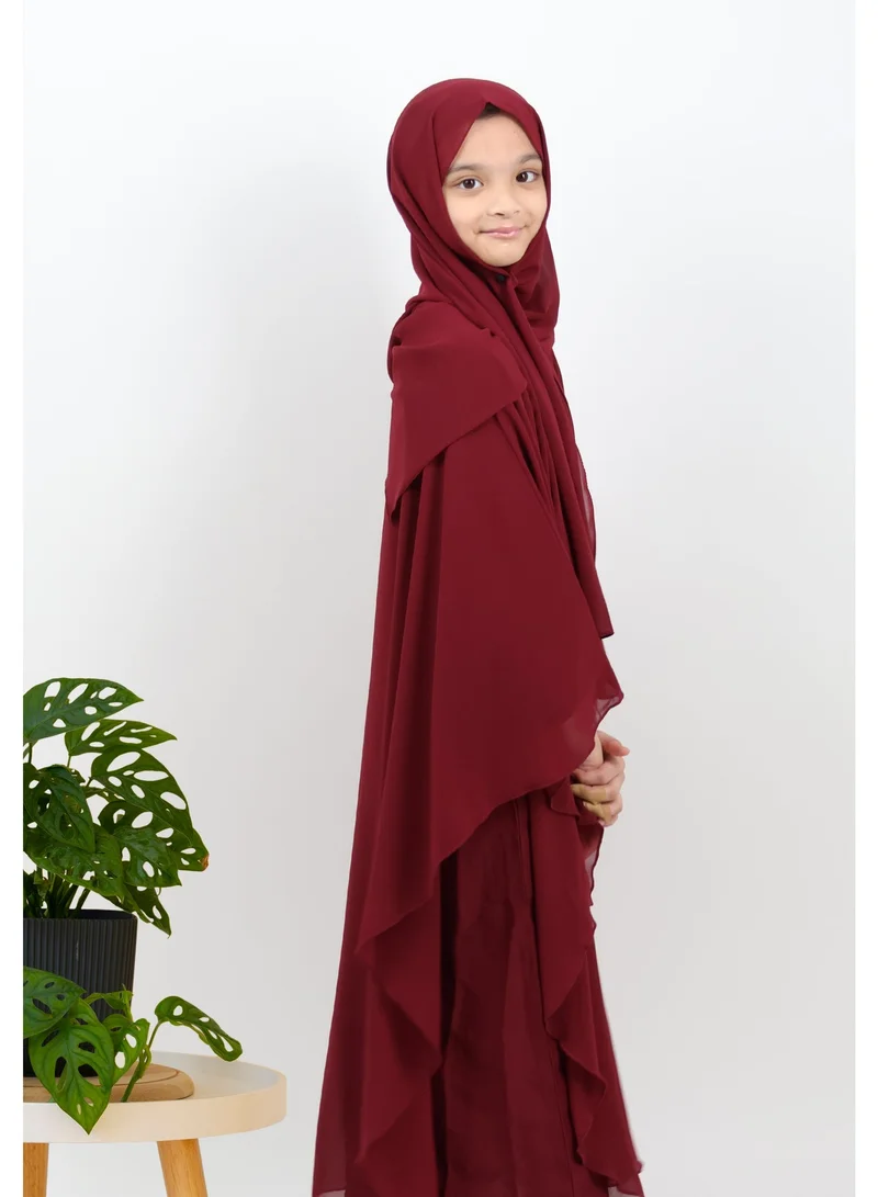 JAMEELA  Mariam 2-in-1 Layered Chiffon Abaya Set for Women | Best Price UAE