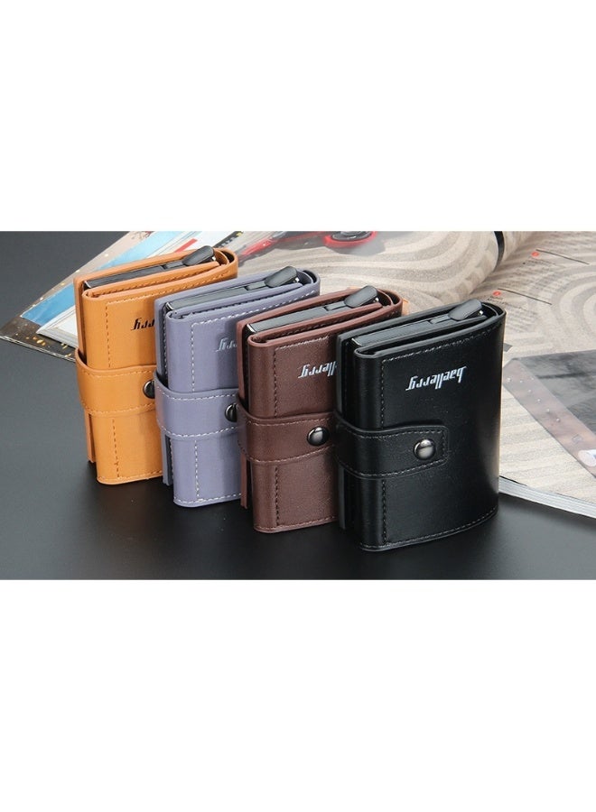 baellerry Men's Card Bag Anti-degaussing Aluminum Box Advanced Sense Multi-function Card Clip Multi-card Card Sleeve  - Image 4