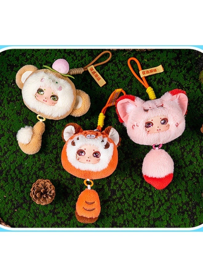 general Bag Pendant, Series Vinyl Plush Toy, Soft Hair, Setachable Tail and Hanging Rope — Monkey - Image 3