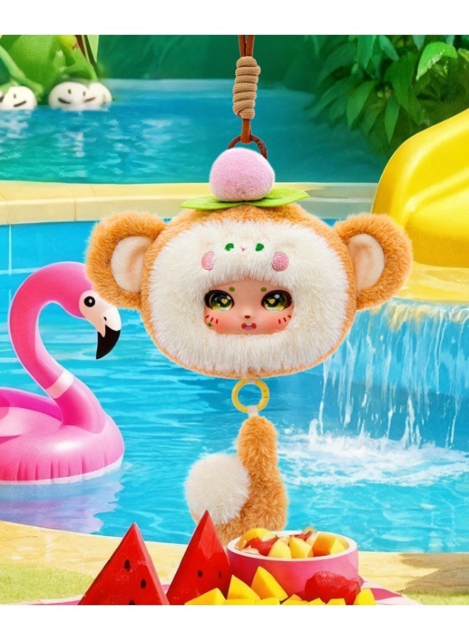 general Bag Pendant, Series Vinyl Plush Toy, Soft Hair, Setachable Tail and Hanging Rope — Monkey - Image 2
