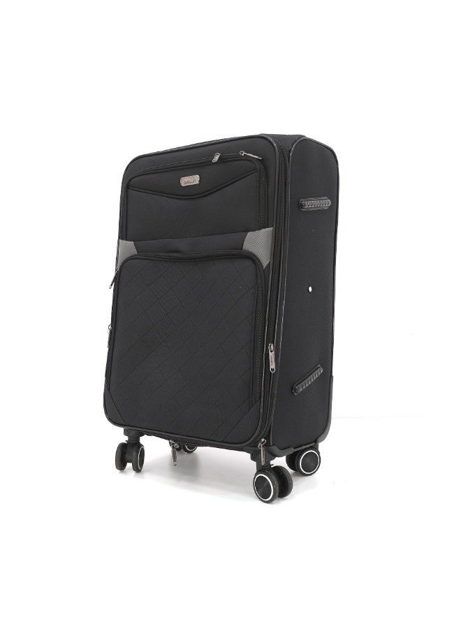 MELIFE 4 Piece Soft Luggage Set | 20", 24", 28", 32" | Lightweight Travel Trolley Bags | 360° Spinner Wheels - Image 2