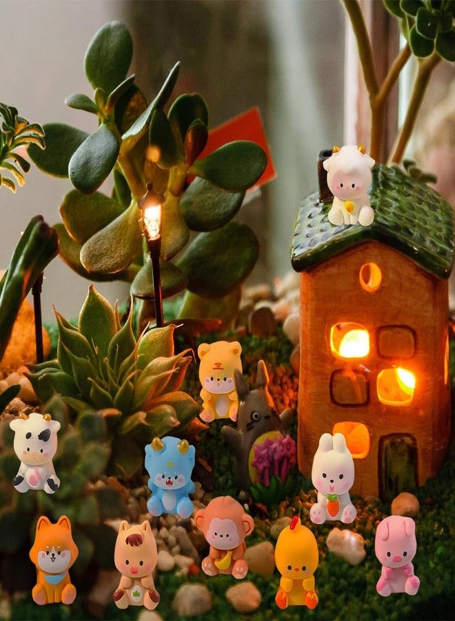 RupeeRise 12Pcs Miniature Toys Set, Aquarium Decorative Items, Miniature Decorative Items, Car Dashboard Decor, Suitable as aquarium decorative items in fish tanks or as decorative accents in vehicles - Image 5