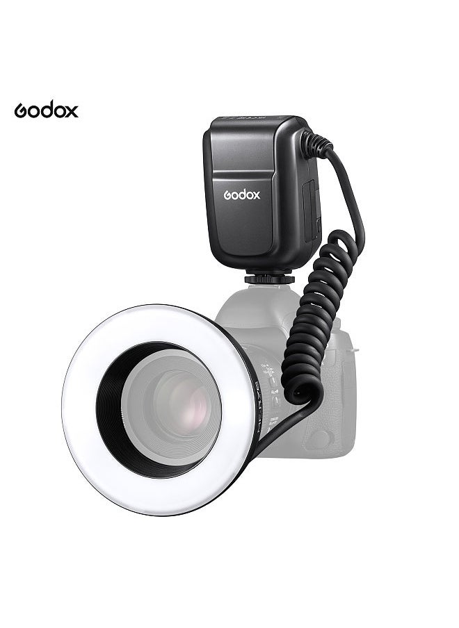 Godox - Godox MF-R76 Universal Macro Ring Flash Light GN14 10 Levels Adjustable Brightness with 8pcs Adapter Ring Large Capacity Battery Replacement - Image 1