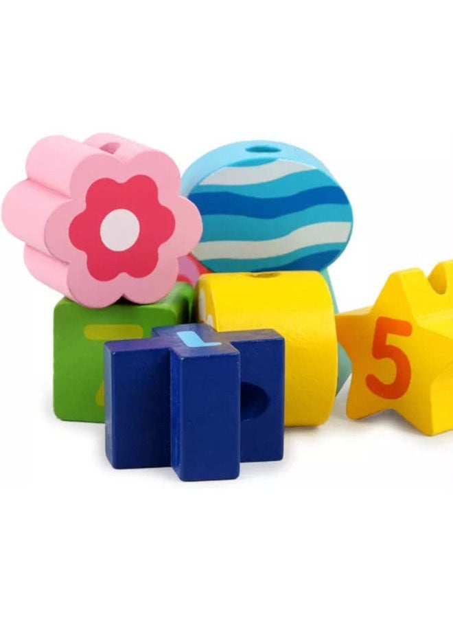 Cordova Wooden activity cube with shape sorter bead maze xylophone and clock for toddlers  - Image 4