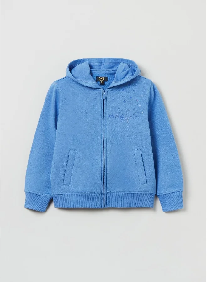 Ovs Ovs Girls Full-Zip Printed Hoodie