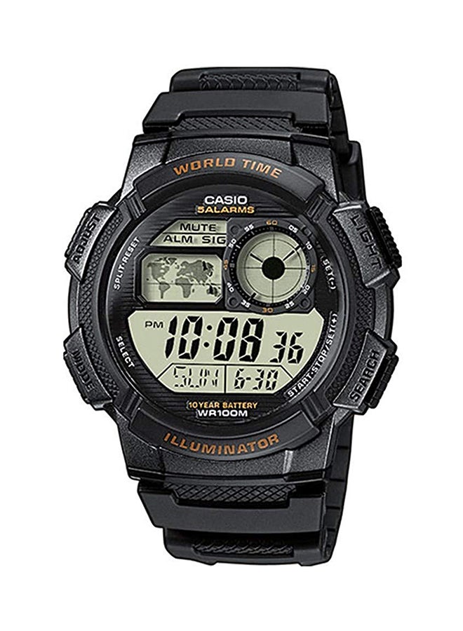 كاسيو ساعة يد رقمية بعقارب شبابية طراز AE-1000W-1AV - مقاس 48 مم - لون أسود رجال - Image 1