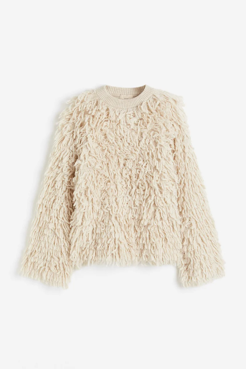 H&M Wool-blend fluffy-knit jumper
