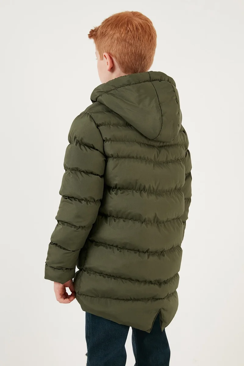 Lela Zippered Pocket Hooded Puffer Coat Boys' Coat 6492324