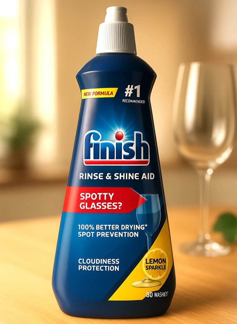Finish Rinse Aid Liquid Original Dishwasher 400ml  - Image 1
