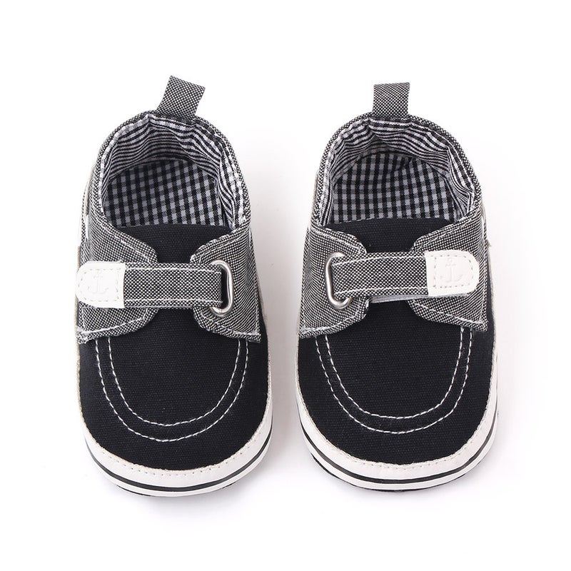 New 0-12 Months Baby Shoes Cloth Bottom Denim Velcro Color Matching Baby Toddler Shoes 2462 - Image 3