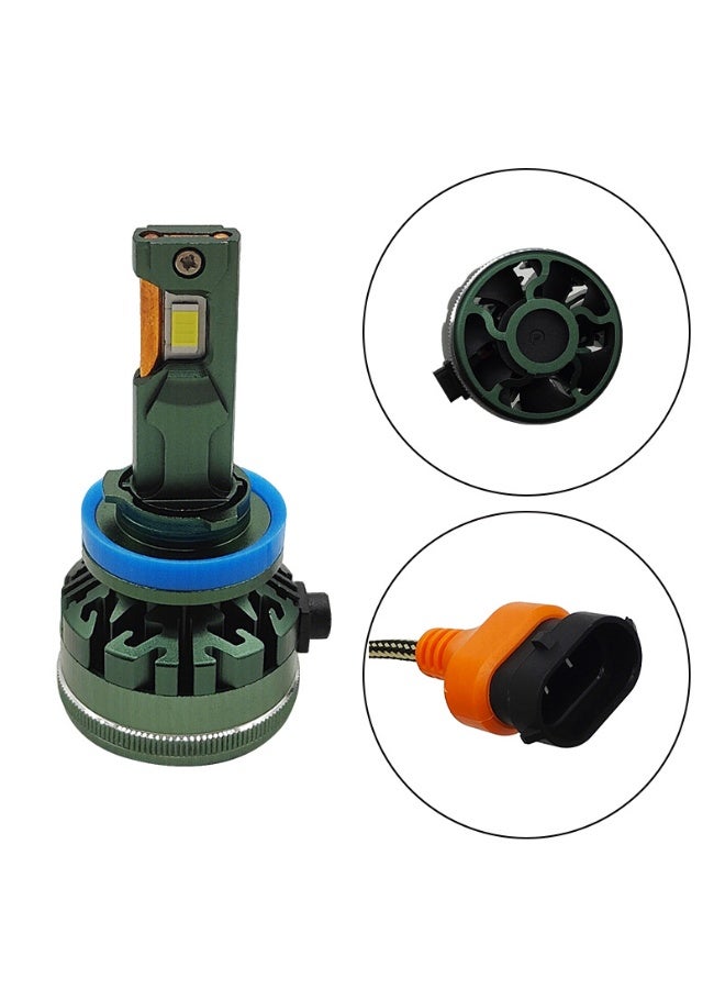 xozgdovg Car LED Headlight H11 High Power LED Headlight 85W Ultra Bright Spotlight (1 piece/box) - Image 1