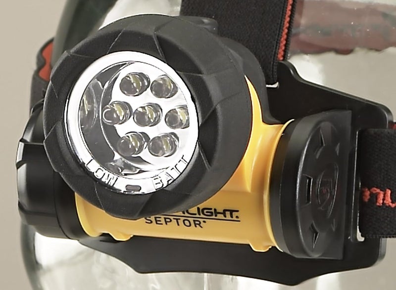 Streamlight مصباح الرأس LED ستريملايت 61052 سبتور - 120 لومن مع حزام قابل للتعديل، أصفر - Image 2