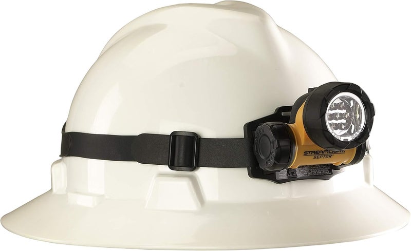 Streamlight مصباح الرأس LED ستريملايت 61052 سبتور - 120 لومن مع حزام قابل للتعديل، أصفر - Image 4