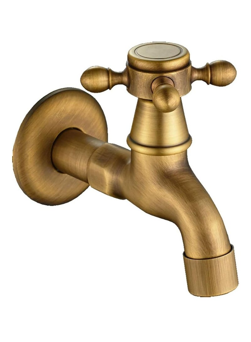 Oasisgalore Brass Bathroom Kitchen Faucet Water Tap Sink Faucet，Kitchen Water Tap Mop Pool Small Faucet - Image 1