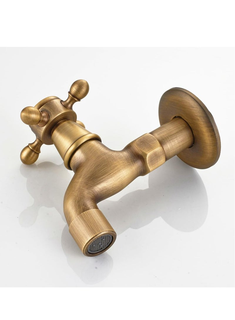 Oasisgalore Brass Bathroom Kitchen Faucet Water Tap Sink Faucet，Kitchen Water Tap Mop Pool Small Faucet - Image 4