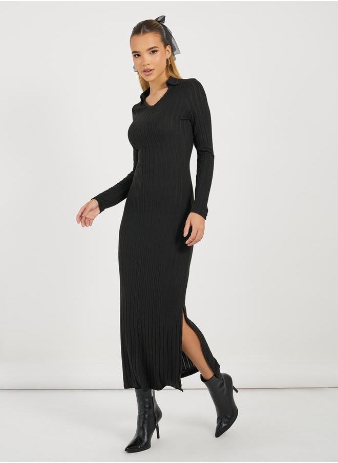 Styli Ribbed Maxi Dress  - Image 5