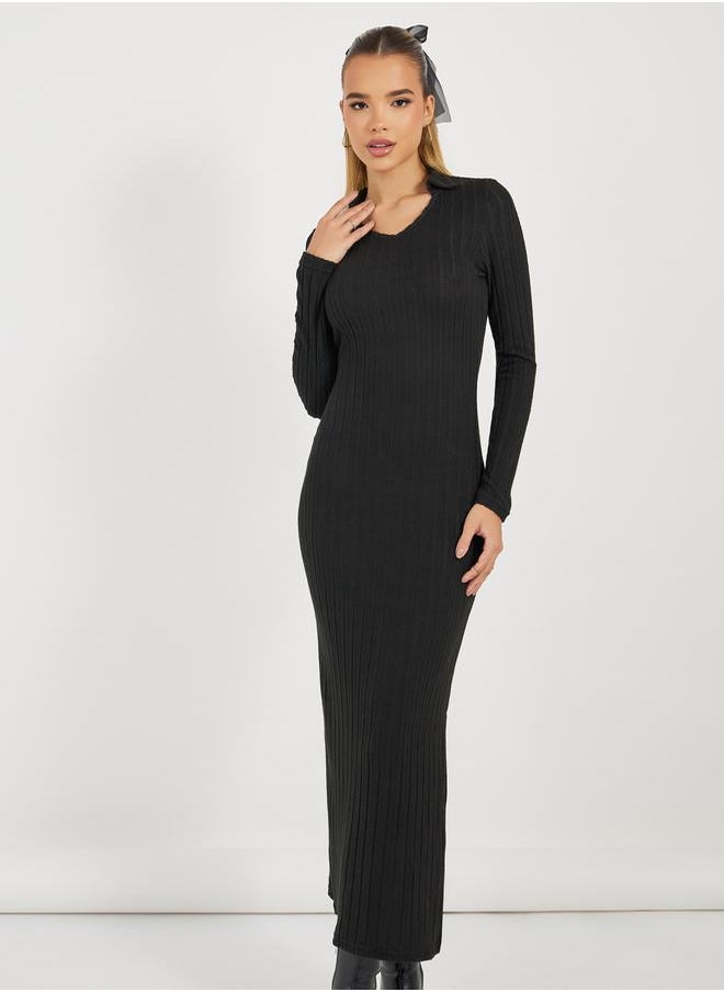 Ribbed Maxi Dress