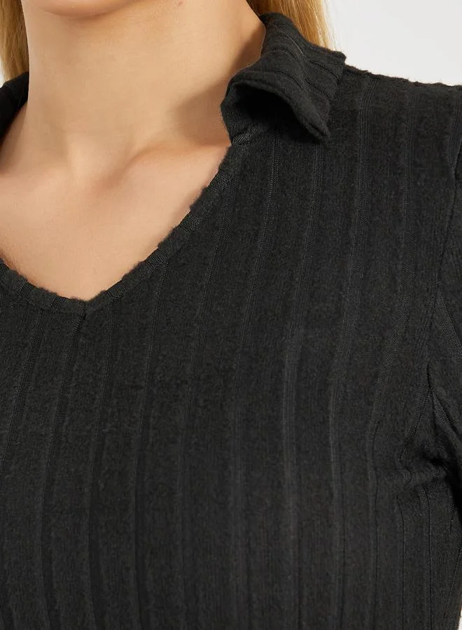 Styli Ribbed Maxi Dress