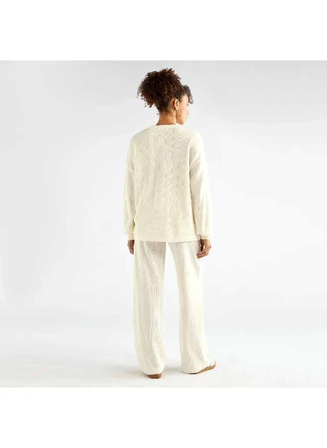 FAV Boxy With Full Sleeves And Relaxed Fit Pant