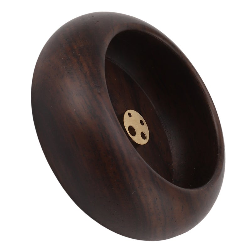 Incense Holder for Sticks Wooden Copper Small Round Incense Aromatherapy Plate for Tea Ceremony Home Decor A - Image 3