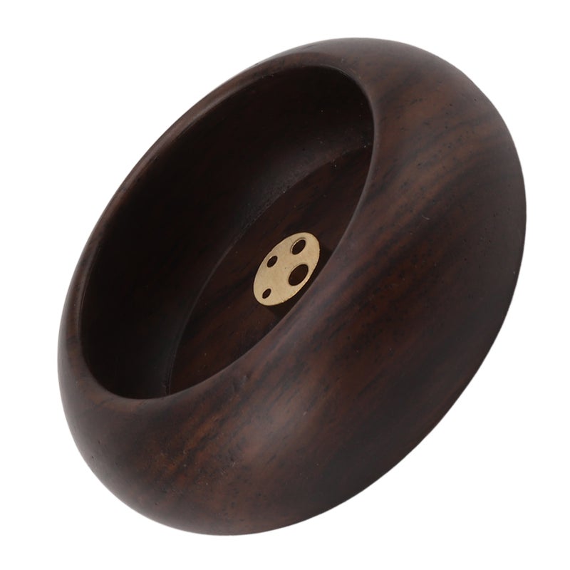 Incense Holder for Sticks Wooden Copper Small Round Incense Aromatherapy Plate for Tea Ceremony Home Decor A - Image 4