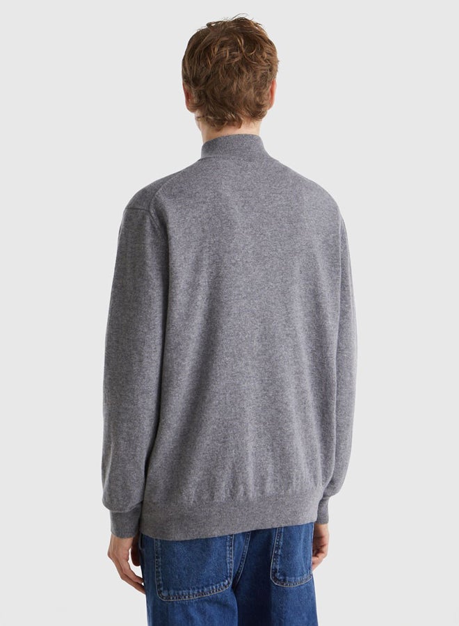 Benetton zip-up sweater  - Image 3