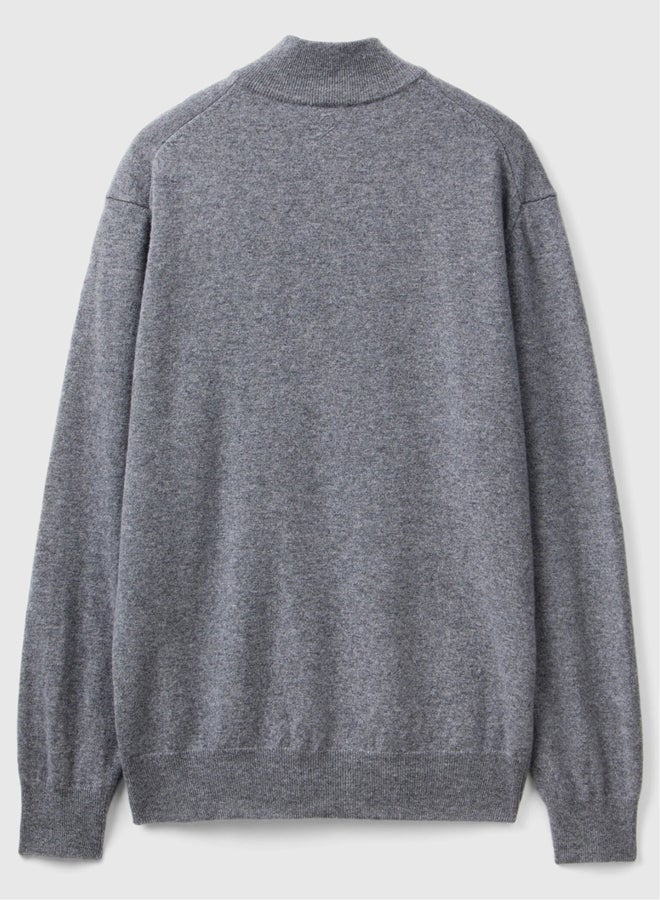 Benetton zip-up sweater  - Image 5