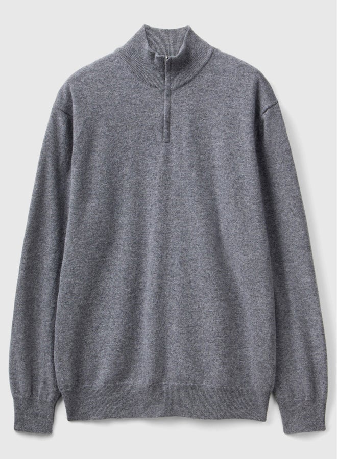 Benetton zip-up sweater  - Image 4