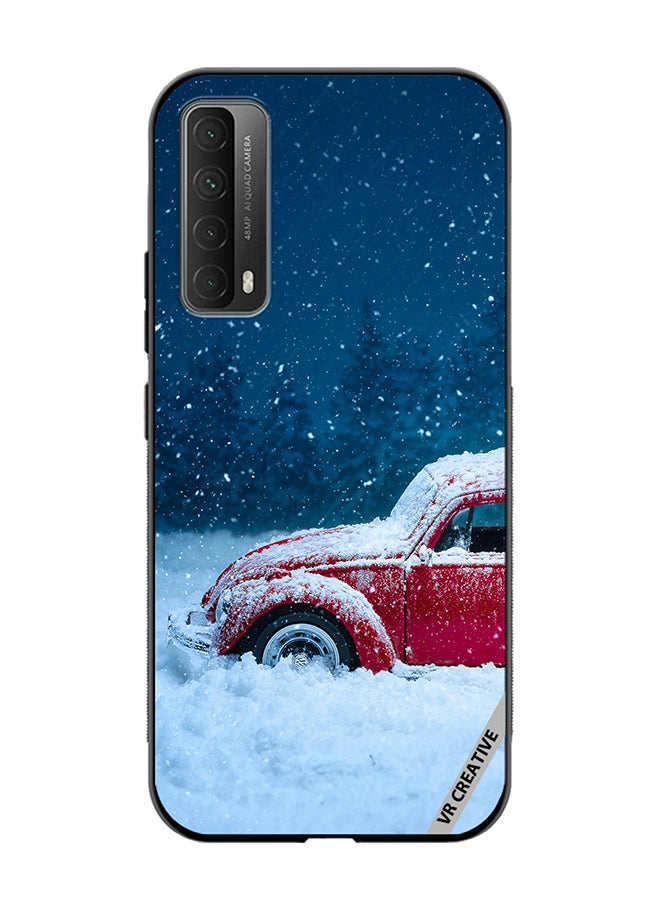 VR CREATIVE Protective Case Cover For Huawei Y7a Christmas Car Design Multicolour - Image 1