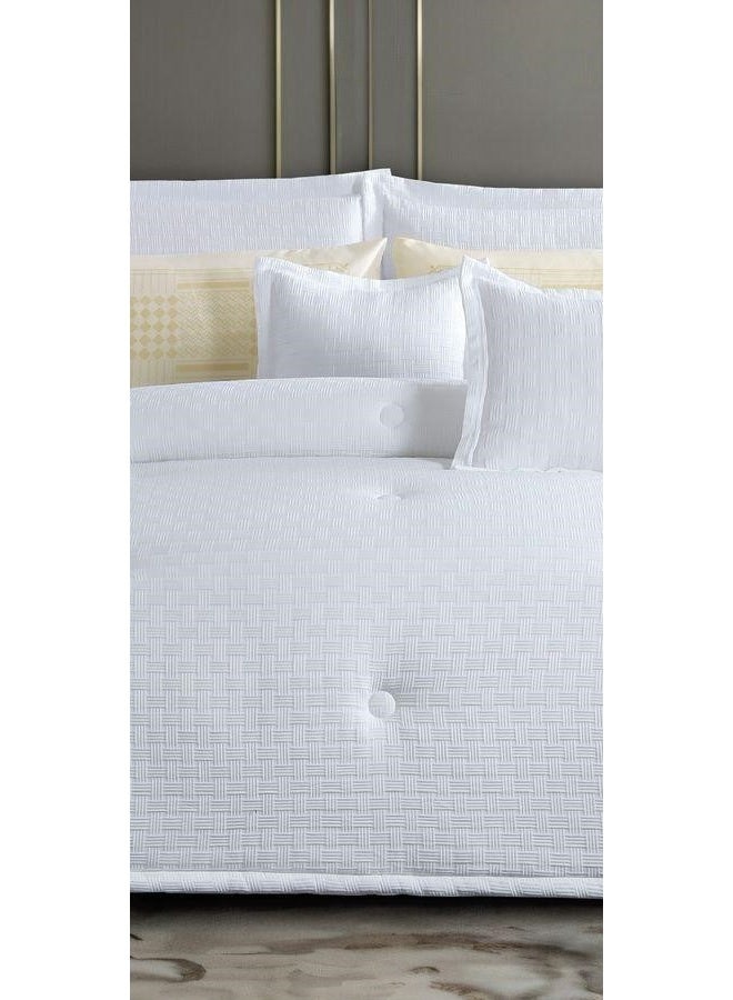 MARK Microfiber Embossed Design Single Bed Quilt Set 170*220cm - Image 3