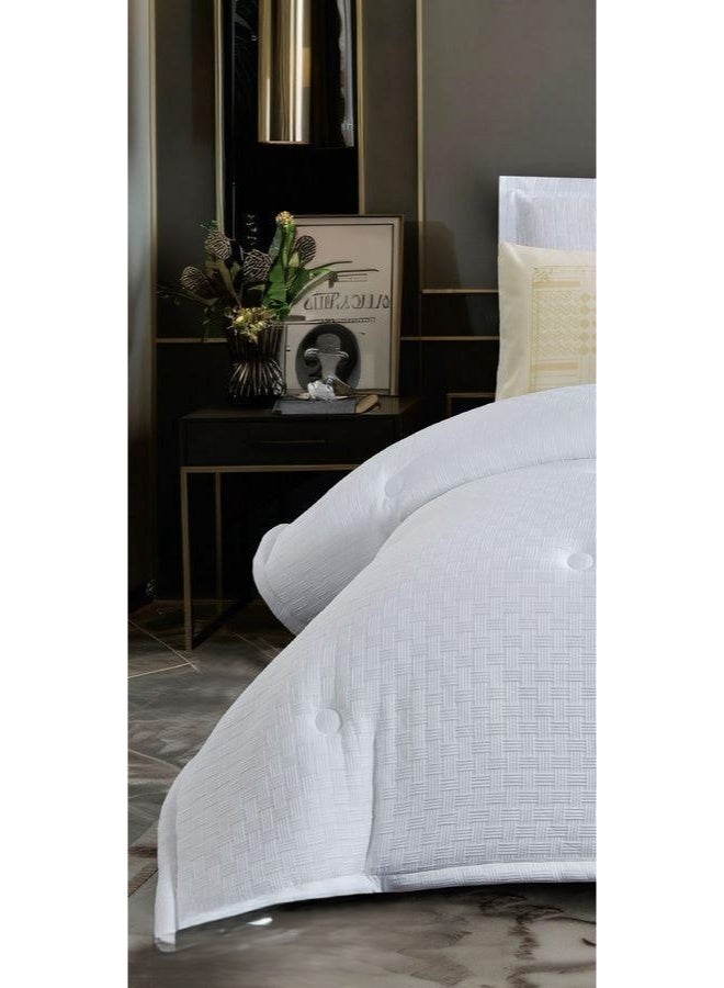 MARK Microfiber Embossed Design Single Bed Quilt Set 170*220cm - Image 2