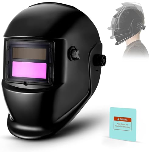 Robustt Auto Darkening Adjustable Welding Helmet | True Color Solar Powered Welding Hood, Wide Shade Range 19-24CM Welding Mask for TIG MIG ARC Weld Plasma Cut Grinding - Image 1