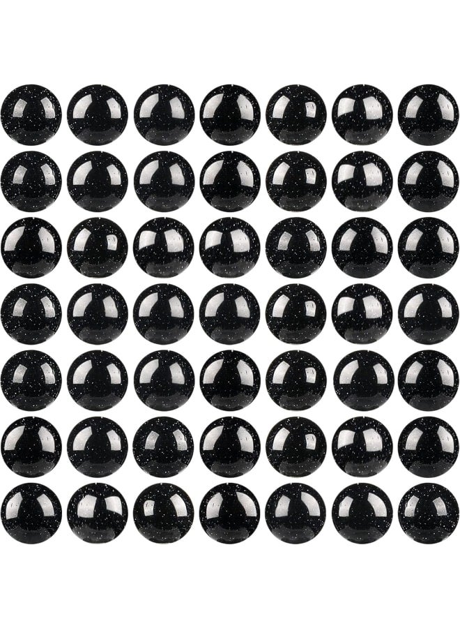 100 قطعة من خرز الحجر الطبيعي 6 مم، خرز حجر رملي أزرق، خرز كريستالي للشفاء من الأحجار الكريمة مع سلك كريستال مجاني لصنع المجوهرات، قلادة سوار DIY (حجر رملي أزرق، 6 مم) - Image 1