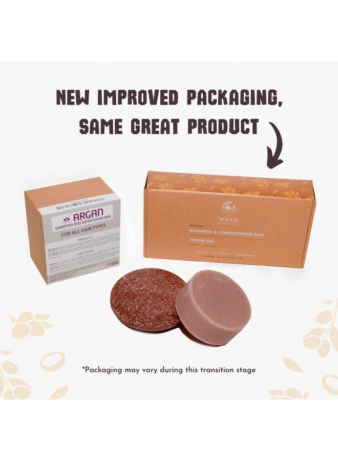 Clever Yoga Argan Oil Shampoo And Conditioner Bar For Hair Set. Solid Shampoo And Conditioner Travel. 100% Vegan Plastic Free Handmade In Usa. - Image 3