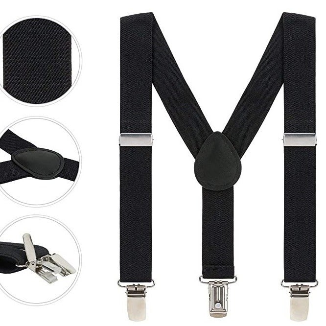 Men'S And Women'S Baby Products Kidsren'S Universal Suspender Clips Suspenders Suspenders Y-Shaped Three-Clip Elastic Kidsren'S Suspender Clips - Image 1