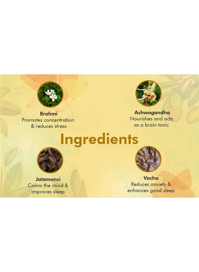 Charak أقراص شارا ك فارما سومنطا مع التاجار والجاتامانسي للعناية الطبيعية في التوتر والقلق (عبوة من 6) - Image 4