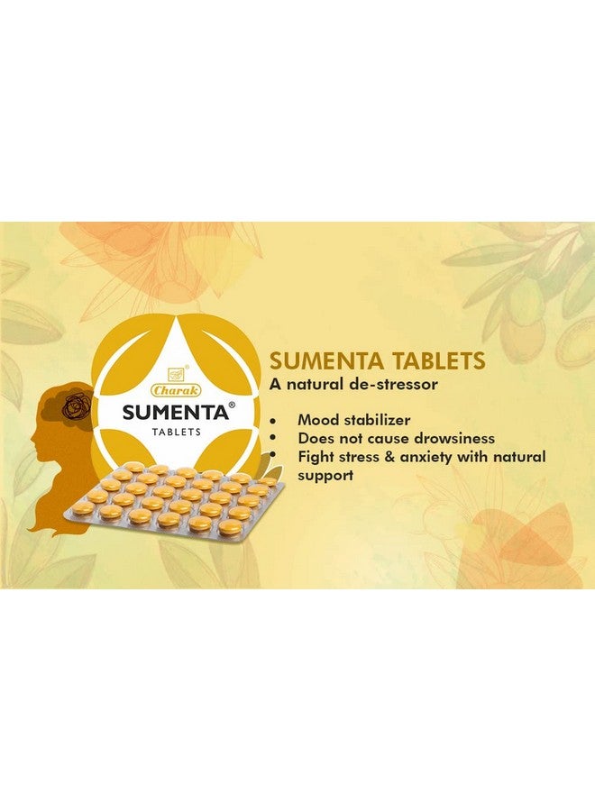 Charak أقراص شارا ك فارما سومنطا مع التاجار والجاتامانسي للعناية الطبيعية في التوتر والقلق (عبوة من 6) - Image 2