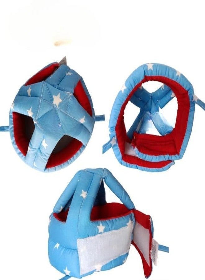 S-SQUARE Baby Helmet for Crawling Baby Head Protector - Head Protection for Infant tolder Walking Baby and Soft Cushion Safety Headguard + Baby Silicon Fruit Feeder (Blue Star) - Image 3