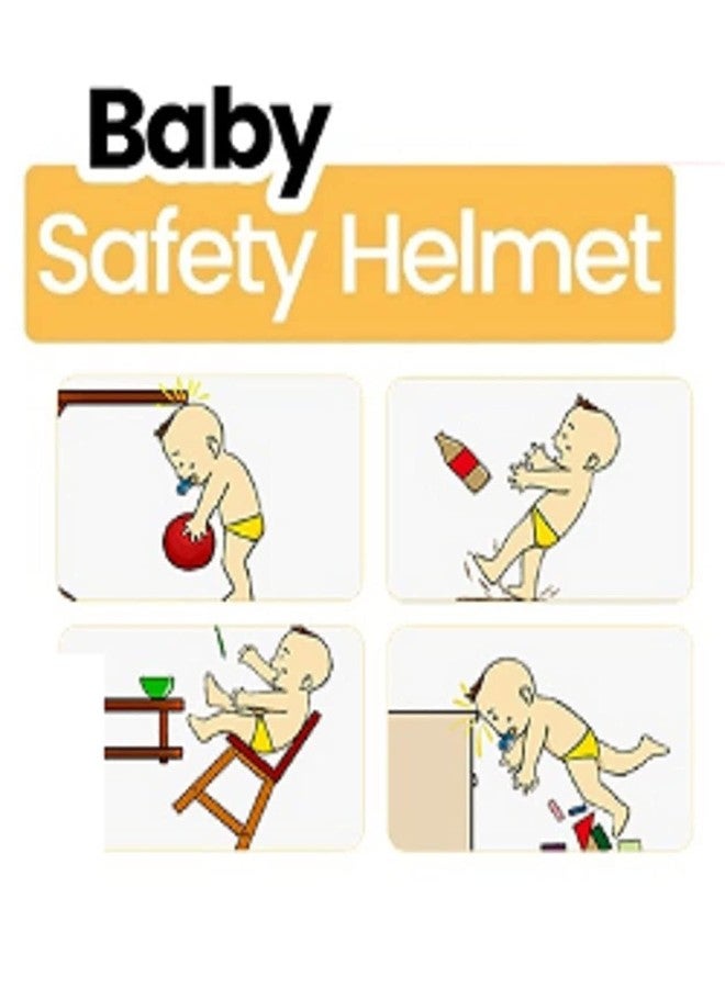 S-SQUARE Baby Helmet for Crawling Baby Head Protector - Head Protection for Infant tolder Walking Baby and Soft Cushion Safety Headguard + Baby Silicon Fruit Feeder (Blue Star) - Image 5