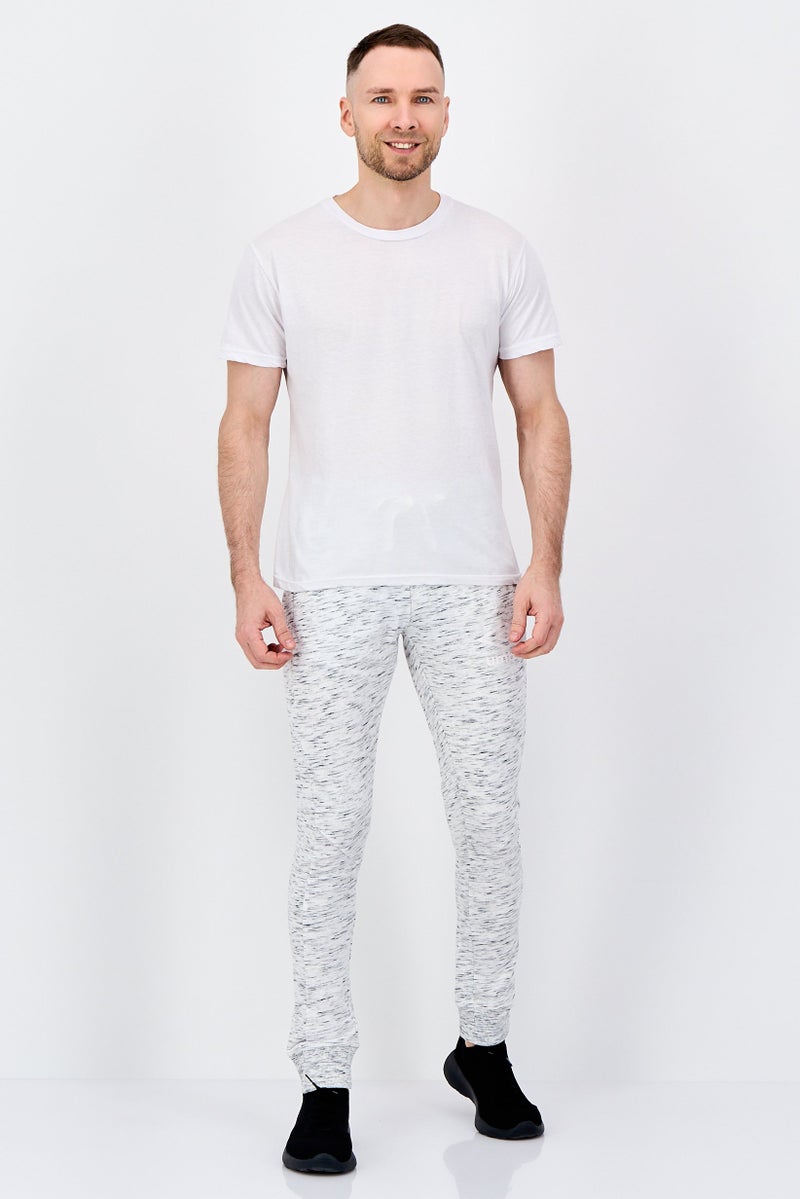 umbro Men Slim Fit Brand Logo Training Jogger Pants, Heather Grey - Image 4