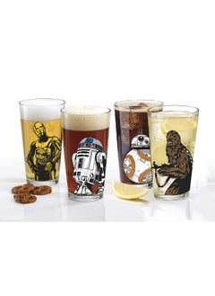 STAR WARS Star Wars Classic Pint Glass Set - 16 oz. Glass Capacity - Set of 4 Glasses - Classic Shape  - Image 2