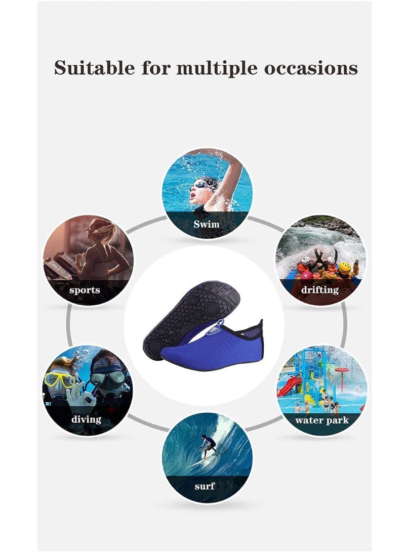 NIBEMINENT Women and Mens Beach Shoes，Water Shoes,Swimming and Water Games Shoe,Bare foot Quick Dry Aqua Shoes - Image 2