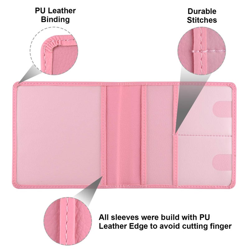 Cacturism Car Registration and Insurance Holder, Vehicle Glove Box Car Organizerï¼ŒWomen Interior Car Accessories Case for Cards, Essential Document, Driver License, Pink - Image 4