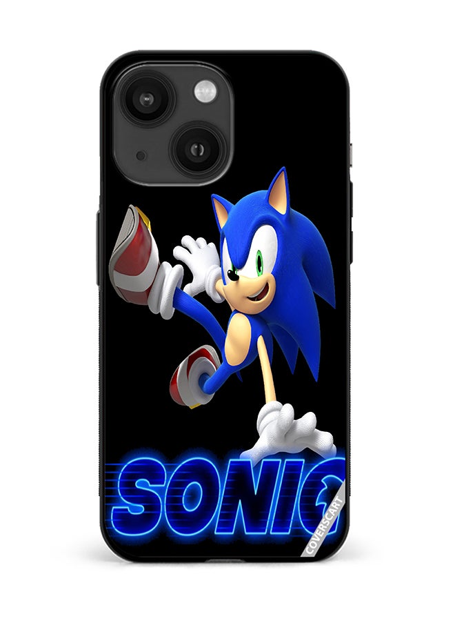 Protective Case Cover For Apple iPhone 13 Sonic Design Multicolour
