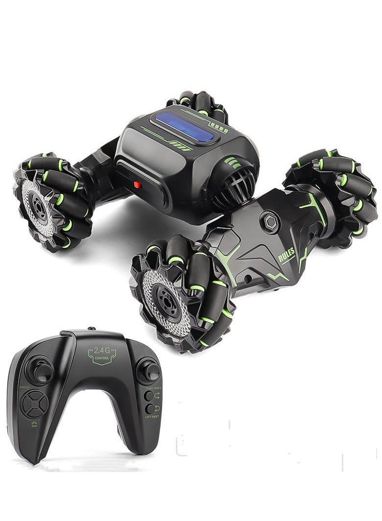 سمارتكس سيارة 2.4G RC Stunt Twist Rock Climbing Double Control Toy رباعية الدفع على الطرق الوعرة سيارة استشعار الإيماءات تدور بزاوية 360 درجة على الوجهين - Image 1