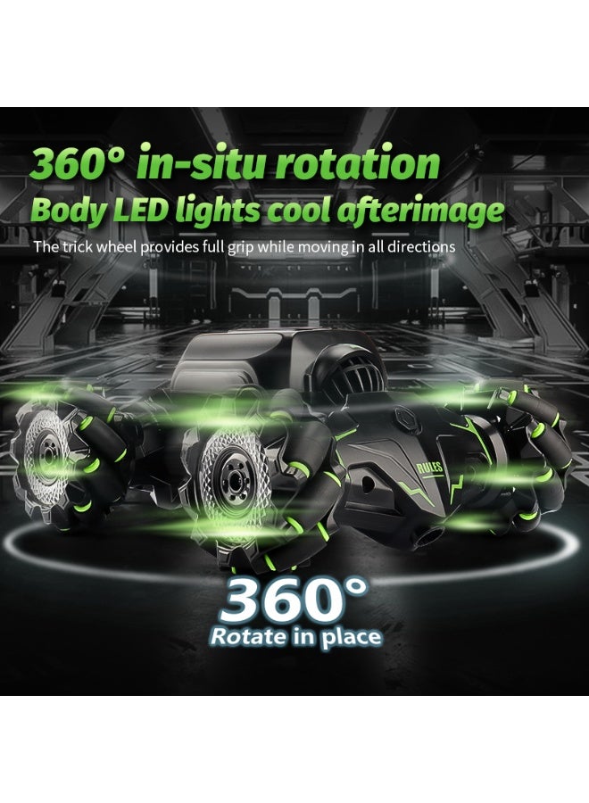 سمارتكس سيارة 2.4G RC Stunt Twist Rock Climbing Double Control Toy رباعية الدفع على الطرق الوعرة سيارة استشعار الإيماءات تدور بزاوية 360 درجة على الوجهين - Image 3