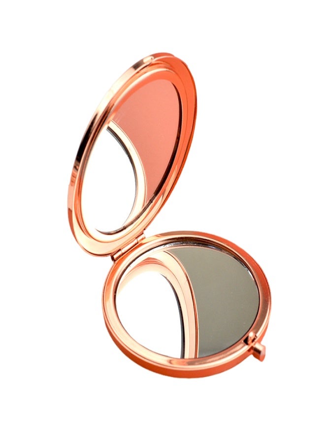 12 Pack Rose Gold Compact Mirror, 2-Sided 1x/2x Magnifying Portable Makeup Mirror, 7cm Pocket Folding Mirror for Bridesmaid Gifts, Wedding Favors, Travel, Purse - Image 2