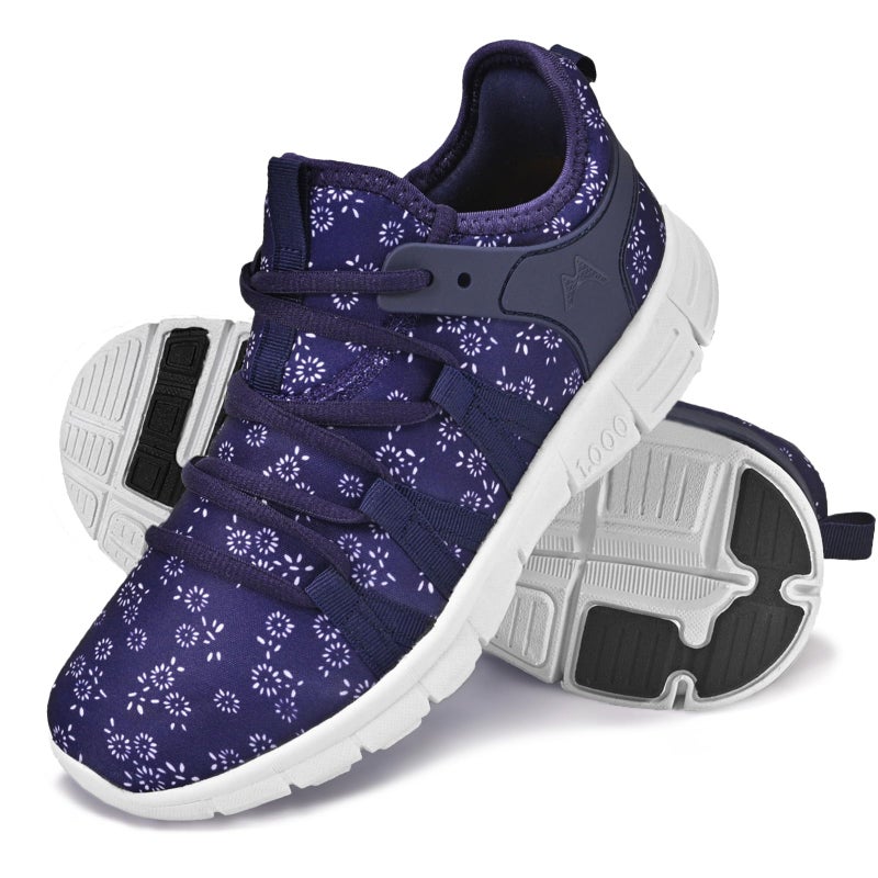 INZCOU Running Shoes Lightweight Tennis Shoes Non Slip Gym Workout Shoes Breathable Mesh Walking Sneakers 8women / 7men - Image 1
