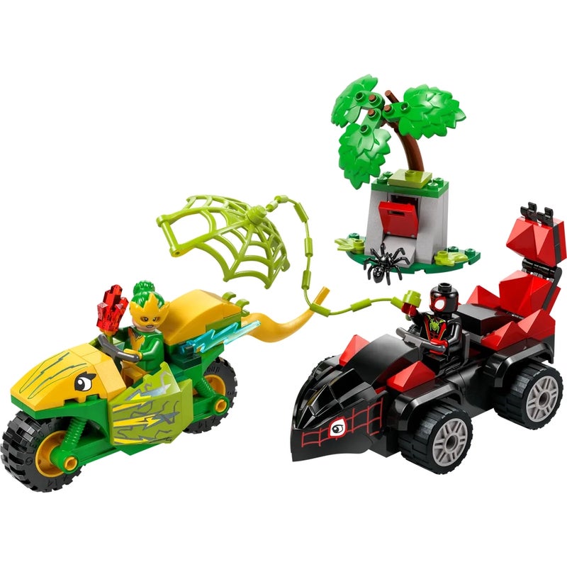 LEGO - Marvel Spin and Electro Dinosaur Vehicle Chase 124 Pieces - 11198 - Image 3