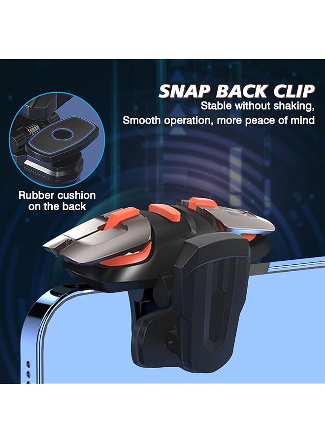 KASTWAVE Mobile Game Controller Colorful Trigger For Smartphones Sensitive Shooter Joysticks Aim And Fire Keys Compatible With Knives Out And Rules Of Survival For Iphone And Android - Image 4